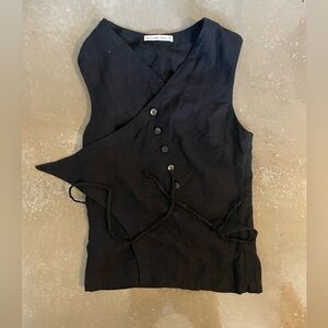 Abercrombie linen button up top